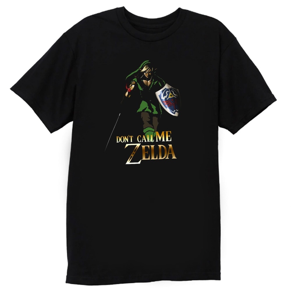 Elf Green Warrior Dont Call Me Zelda Anime T Shirt - Picture 1 of 4